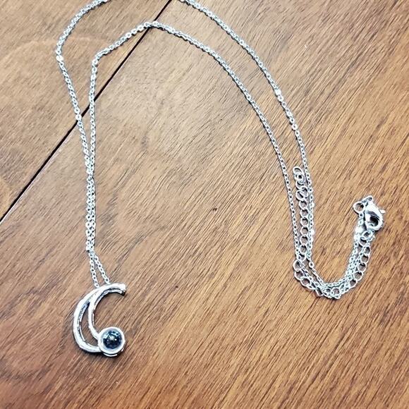 INITIAL JEWELED‎ necklace E T H C - Picture 9 of 15